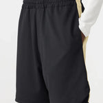 Pique Basketball Short in Black and Lemon BASSIKE