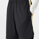 Pique Basketball Short in Black and Lemon BASSIKE