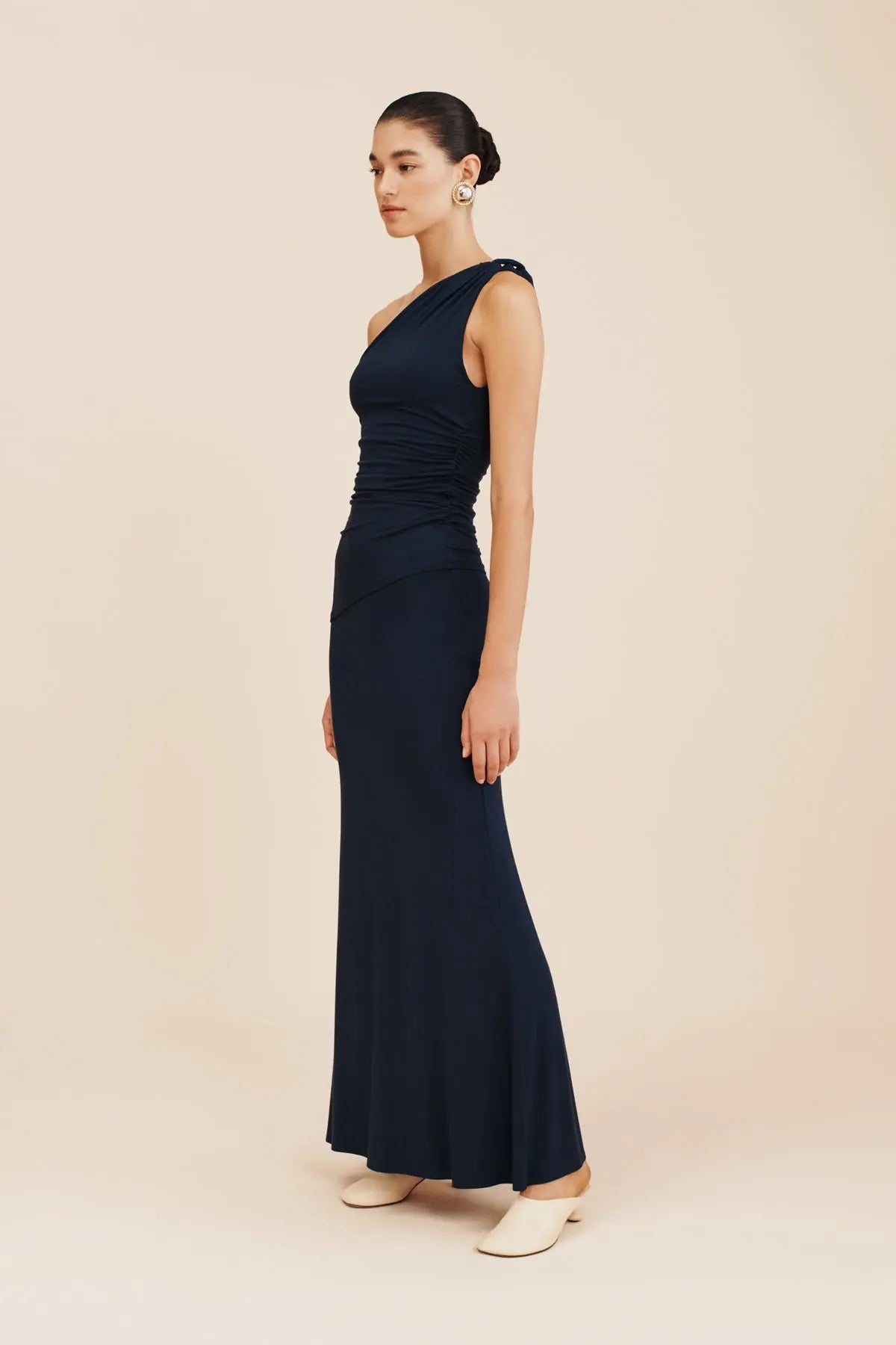 sasha one shoulder top royal blue posse