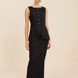 Emma Pencil Skirt in Black