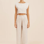 Martina Crop Top in Natural