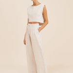 Martina Crop Top in Natural