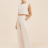 Martina Crop Top in Natural