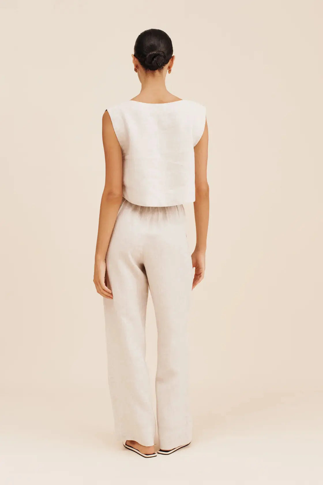 Martina Crop Top in Natural