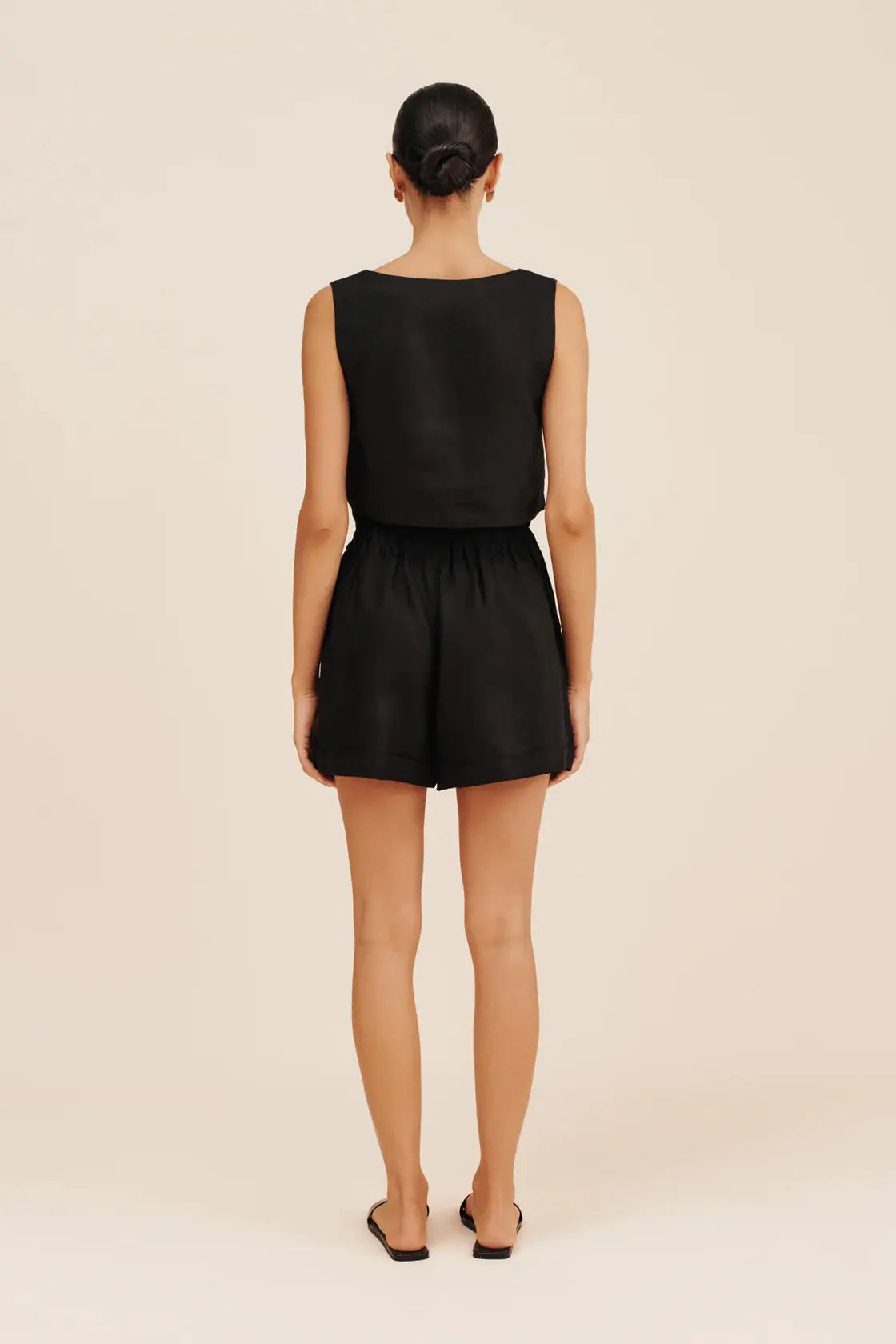 Alice Crop Top in Black Posse
