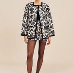 Romeo Mini Skirt in Bone/Black Posse