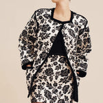 Romeo Mini Skirt in Bone/Black Posse