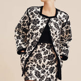 Romeo Mini Skirt in Bone/Black Posse