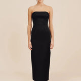 Romeo Strapless Dress in Black Posse