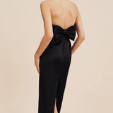 Romeo Strapless Dress in Black Posse