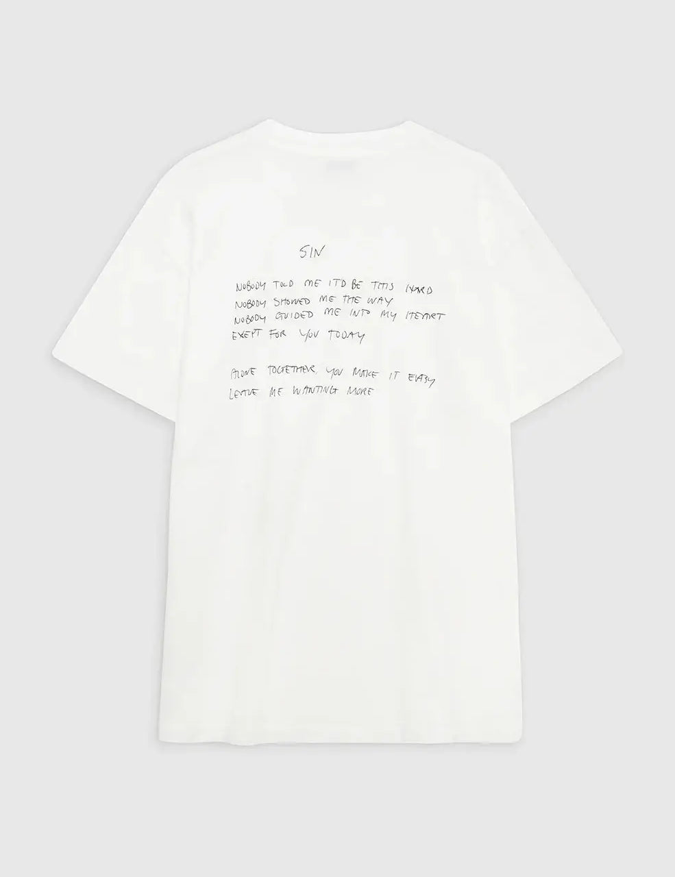 Walker Tee Lyrics in Ivory Anine Bing