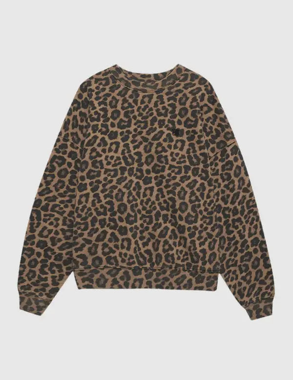 leopard crew neck sweatshirt cloth lifestyle boutique