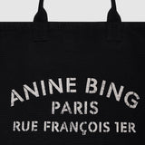 Leo Canvas Tote in Black
