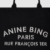Leo Canvas Tote in Black