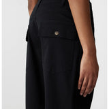Stretch Cotton Relaxed Pant in Black Bassike