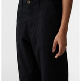 Stretch Cotton Relaxed Pant in Black Bassike