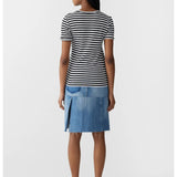 stripe placket tshirt bassike