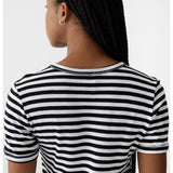 stripe placket tshirt bassike