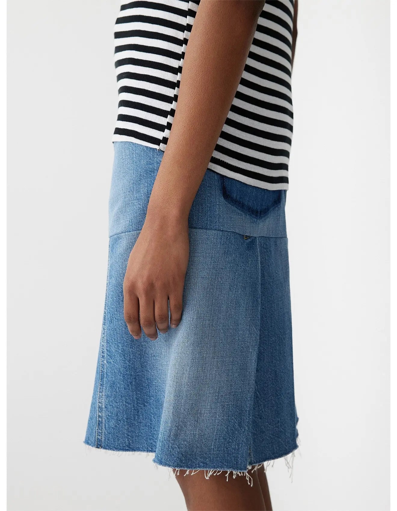 stripe placket tshirt bassike
