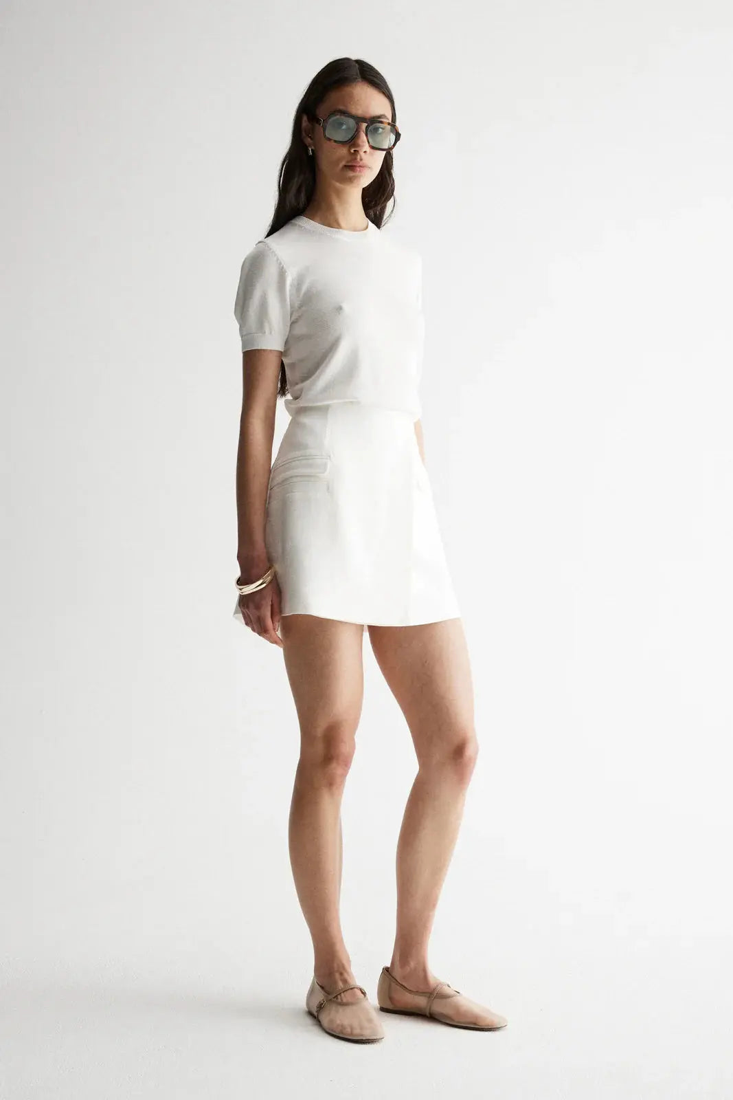 Marais Skirt in White Elka Collective