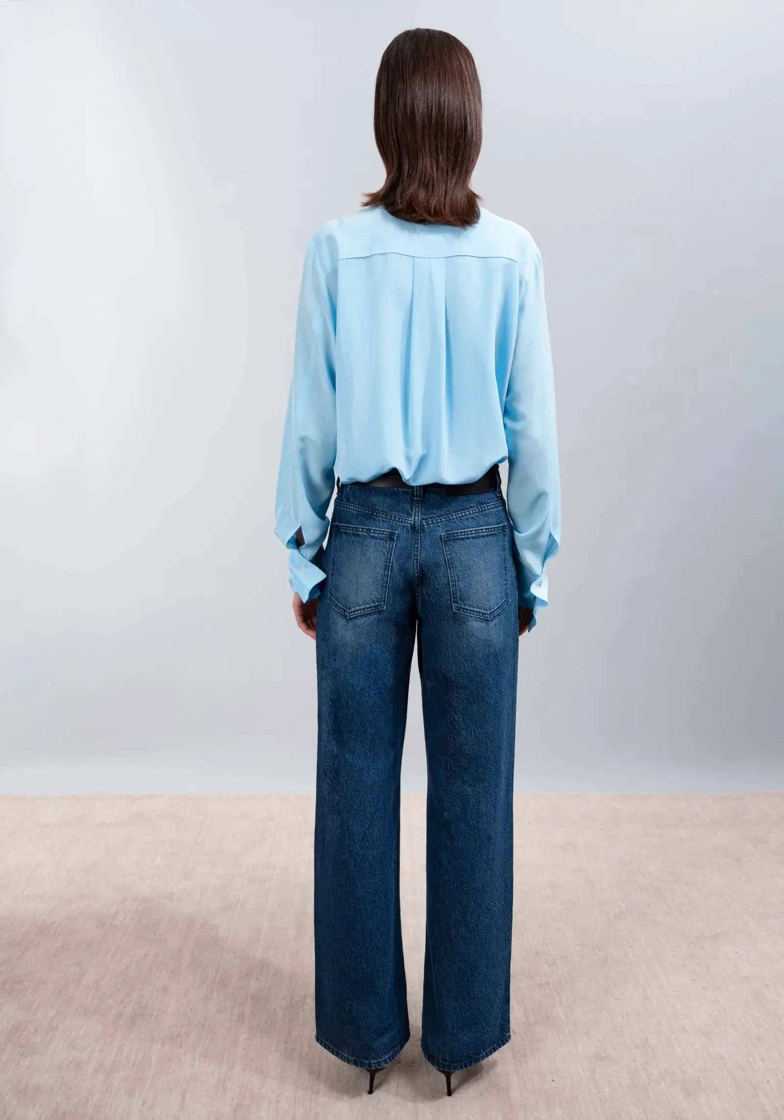 McCartney jean high rise wide leg Viktoria + Woods