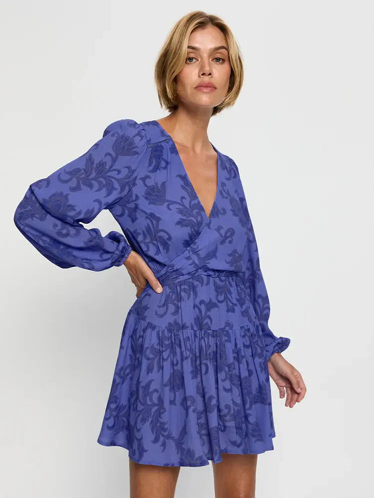 Jamie Tie Front Mini Dress Kivari