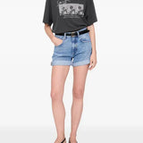 Ashton Tee Concert in Washed Black Anine Bing
