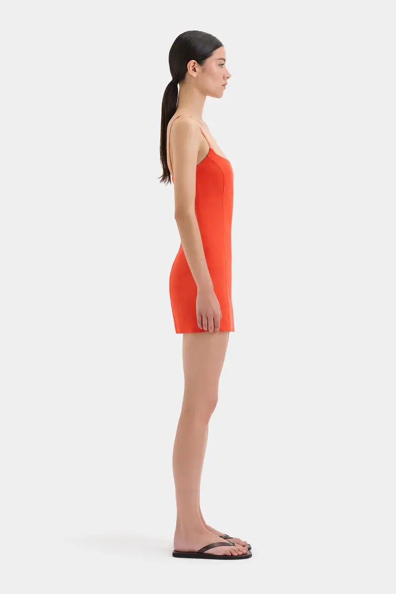Panettone Mini Dress in Tangerine Sir.