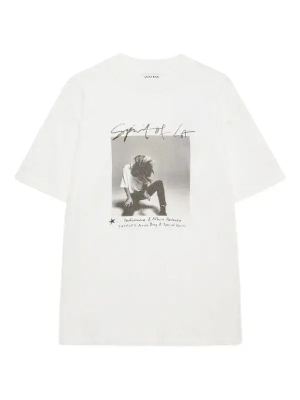 Ashton Tee Spirit in Ivory Anine Bing
