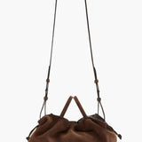 Brown Suede Mila Medium Tote