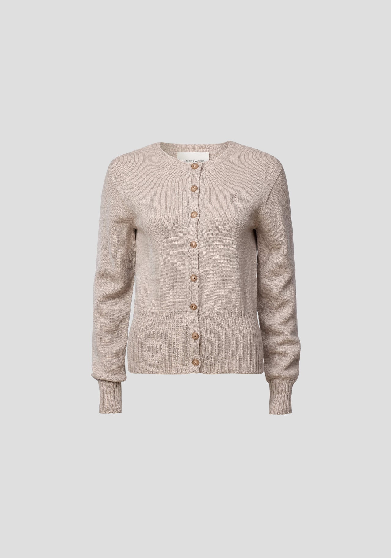 Wisdom Cardi in Plaster Marle Viktoria + Woods