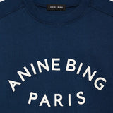 Jaylin Tee Paris in Washed Navy Anine Bing