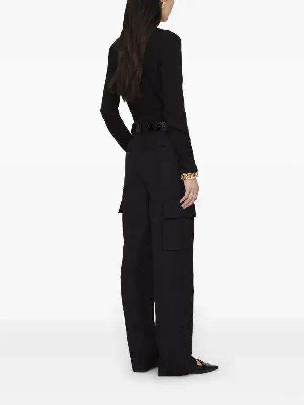 Alessia Long Sleeve Tee in black Anine Bing