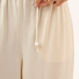 Miles Pant in Ivory Roame