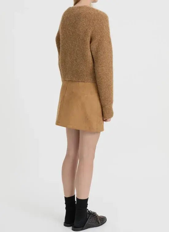 Marlo Cardigan in Camel Blanca