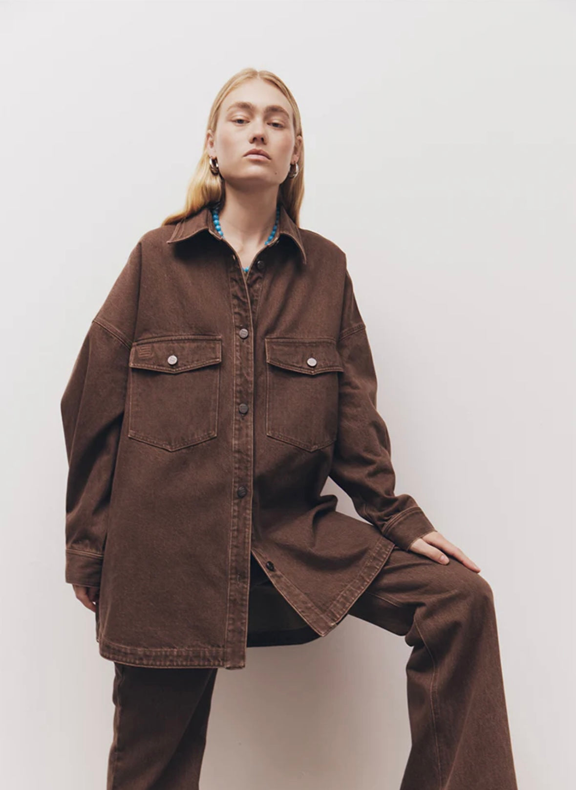 Indira Jacket in Brown Blanca