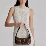 Everyday Baguette Bag in Chocolate Brie Leon