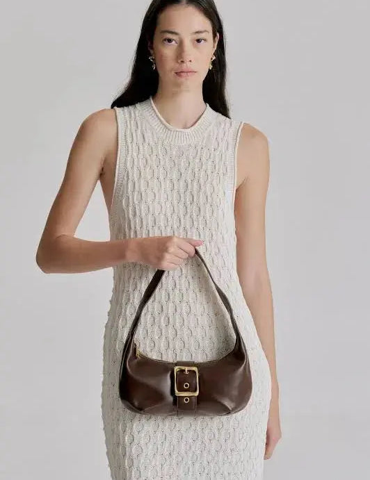 Everyday Baguette Bag in Chocolate Brie Leon