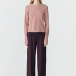 Wide Athletic Tape Pant in Plum Bassike