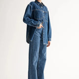 Odin Denim Shirt in Dark Indigo Elka Collective