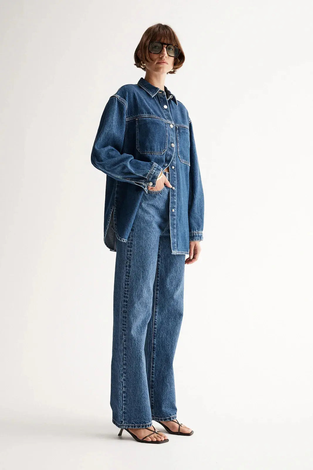 Odin Denim Shirt in Dark Indigo Elka Collective