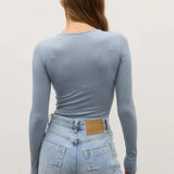 Lara Bodysuit in Blue Bayse Brand