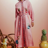 Timmy Embroidered Shirt Dress Alemais