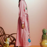 Timmy Embroidered Shirt Dress Alemais