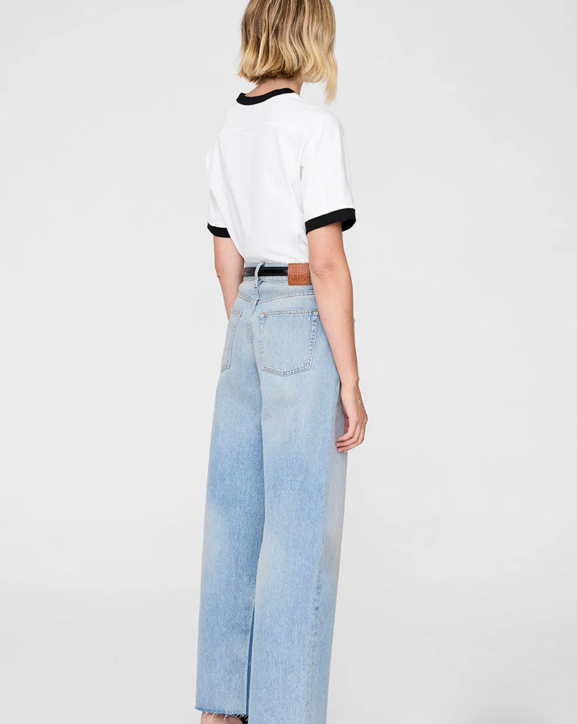 Jaylin Tee Paris in Ivory Anine Bing