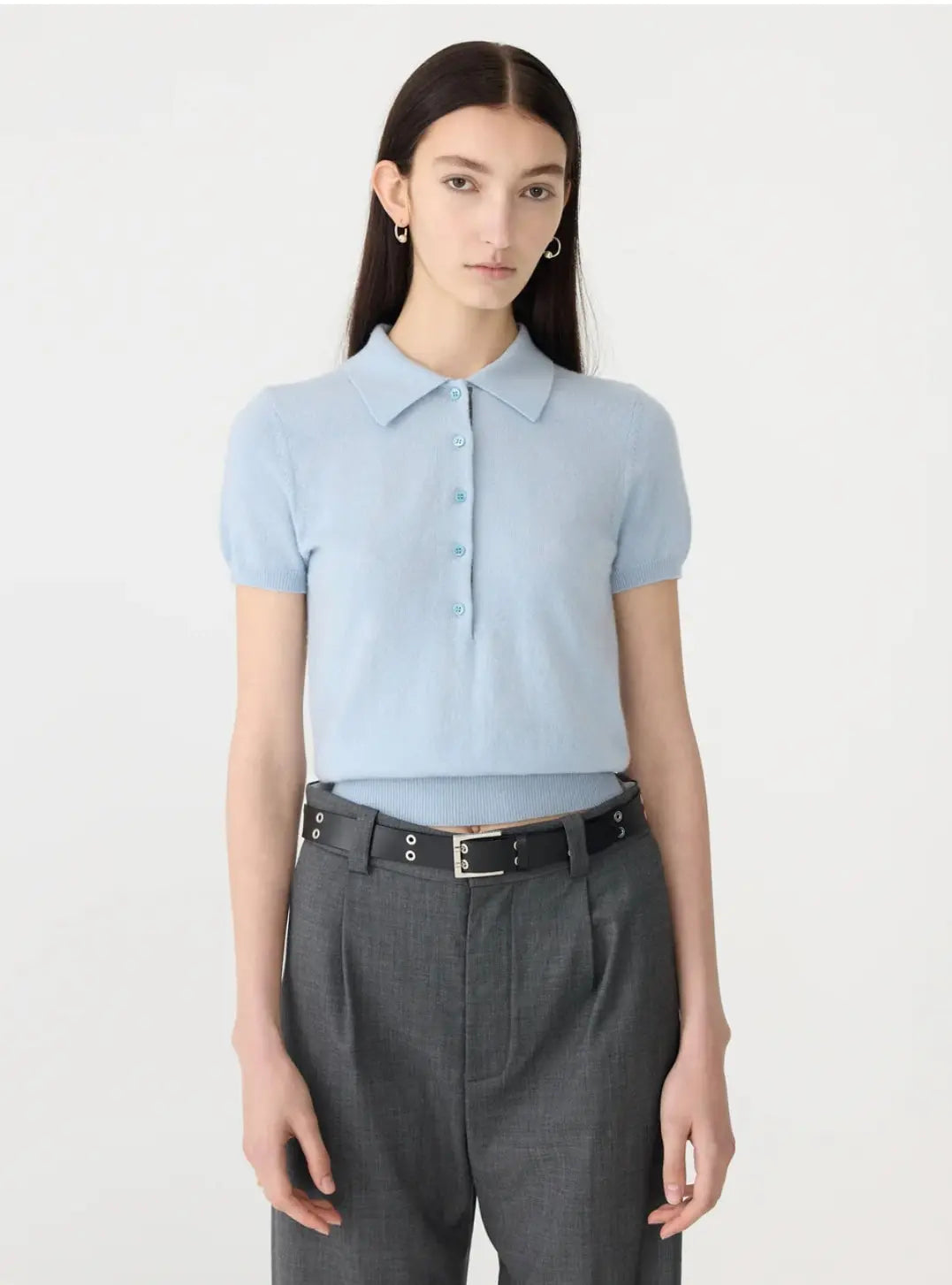Wool Cashmere Slim Fit Polo Bassike