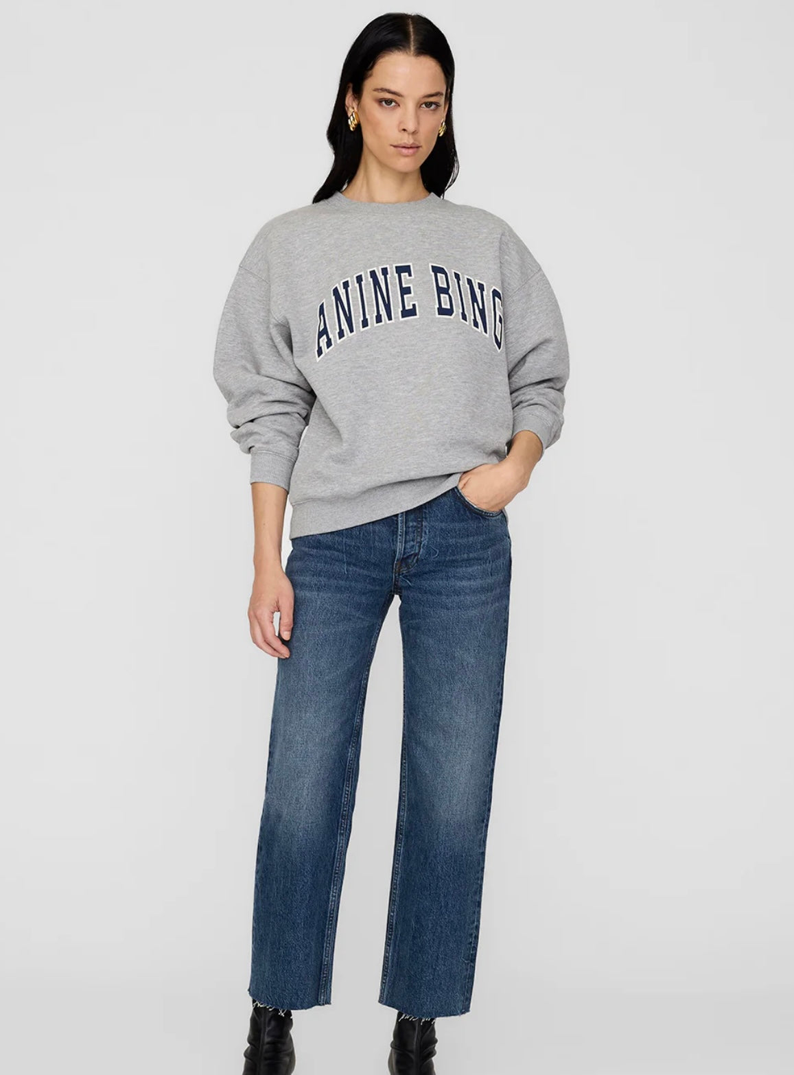 Spencer Sweatshirt in Heather Grey Anine Bing