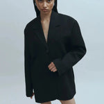 Bea Belted Blazer in Black One of Others
