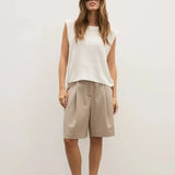 Margot Knit Vest in Ivory