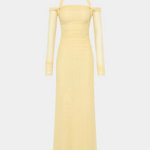 Sonnet Mesh Dress in Butter Misha